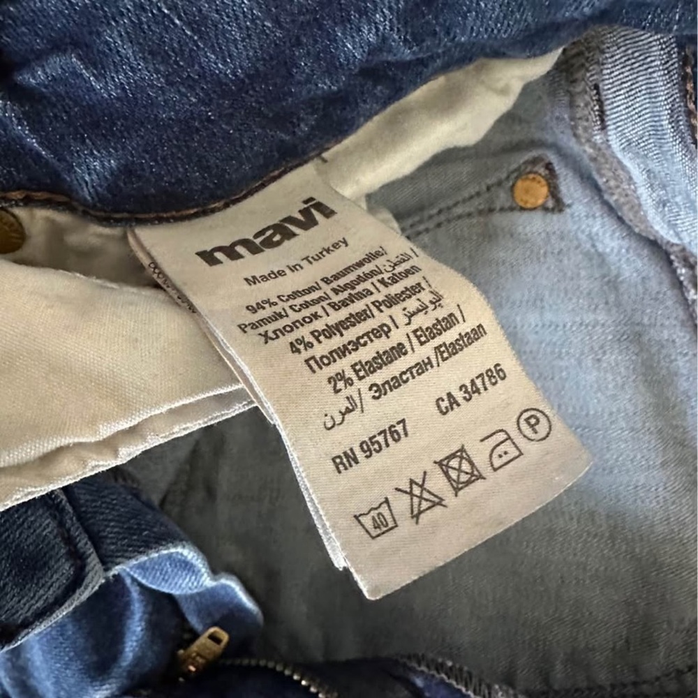 Mavi Indigo Blue Denim Flare Jeans - Picture 3 of 4